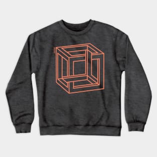 Orange Cube Crewneck Sweatshirt